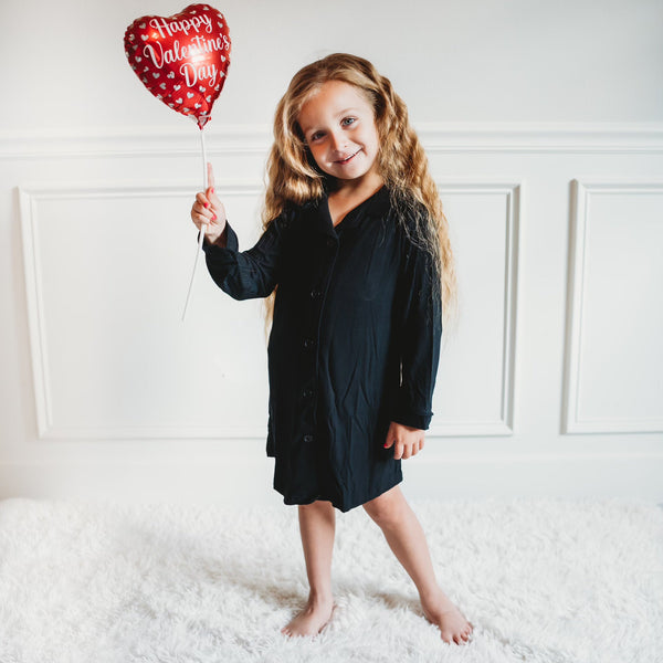 black-rib-girls-dream-gown Dream-Big-Little-Co-pajama-baby-blanket
